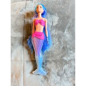 Barbie Dreamtopia Mermaid Doll Blue Purple Hair Pink Shell Bodice Ombre Tail
